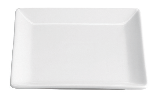 PRATO S/MESA PORCELANA BRANCA 21X21X2 CM