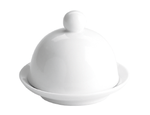 MANTEIGUEIRA PORCELANA BRANCA 9 CM