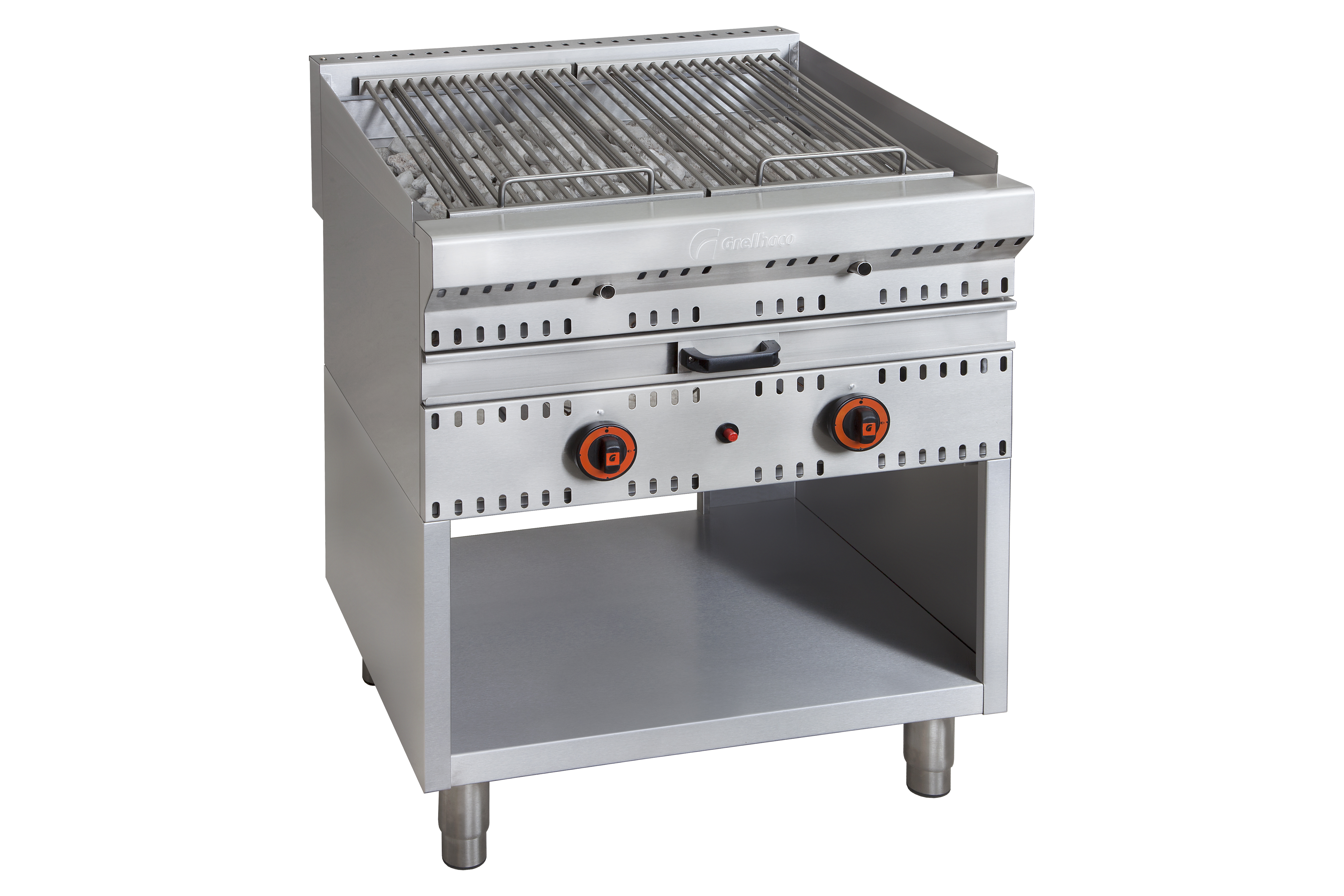 GRELHADOR PEDRA VULCANICA 70X70X85 CM